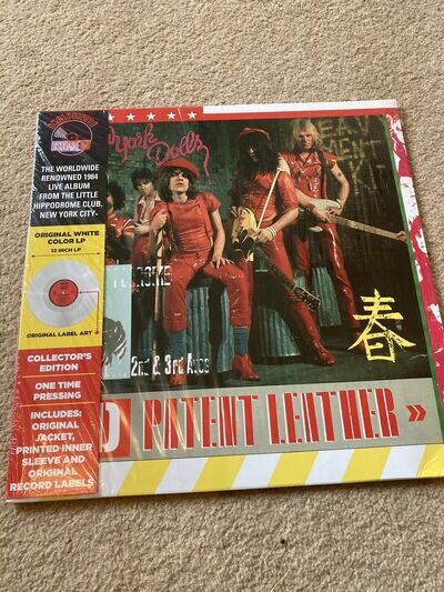 New York Dolls - Red Patent Leather Lp. Limited Edition White Vinyl