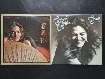 Tommy Bolin 2 Vinyl Albums - Teaser and Private Eyes - Vinyl Near Mint...