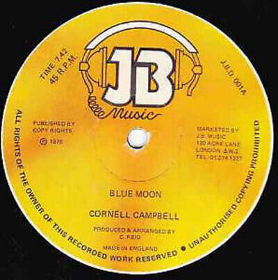 Cornell Campbell / Tommy McCook - Blue Moon (12") (Very Good (VG))