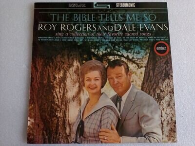 ROY ROGERS AND DALE EVANS "THE BIBLE TELLS ME SO" LP EMBER EMB 3381