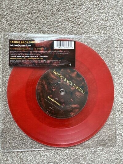 Taking Back Sunday – MakeDamnSure 7" Red Vinyl