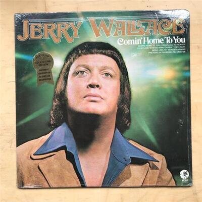 JERRY WALLACE COMIN'HOME TO YOU LP 1975 - STILL SEALED - SAW CUT IN COVER USA