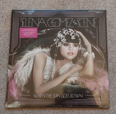 Selena Gomez & The Scene When The Sun Goes Down Lavender & White, Sealed Vinyl