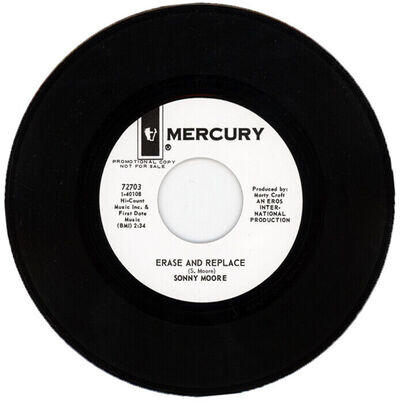 SONNY MOORE "ERASE AND REPLACE c/w AT THE CROSSROADS" 1967 NORTHERN SOUL