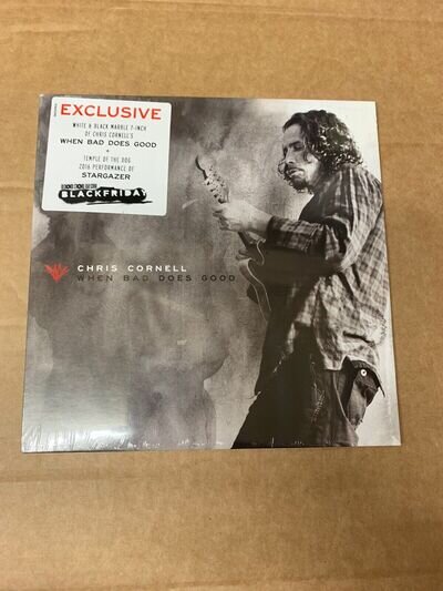 CHRIS CORNELL When Bad Does Good 7" black & white Marbled Vinyl RSD Black Friday