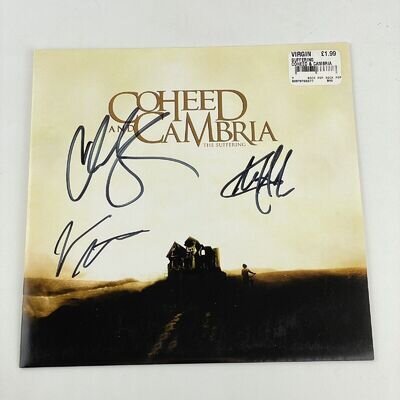 Signed By Coheed And Cambria Vinyl Single 45rpm The Suffering