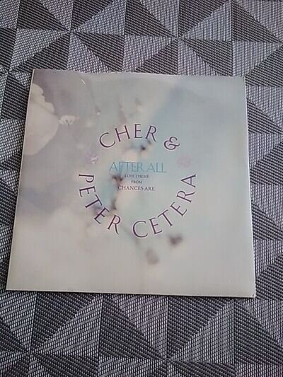 Promo Cher & Peter Cetera - After All (7", Single)1989 geffen records gef 52