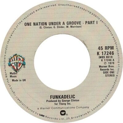 45RPM - FUNKADELIC - ONE NATION UNDER A GROOVE