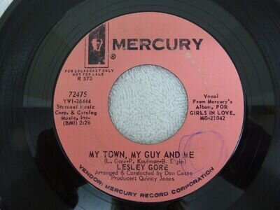 LESLEY GORE MY TOWN,MY GUY AND ME 1965 72475 DEMO VG+ CONDITION FREE POST UK