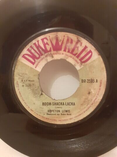 Hopeton Lewis - Boom Shacka Lacka / Tommy McCook - Dynamite 7" Vinyl Record