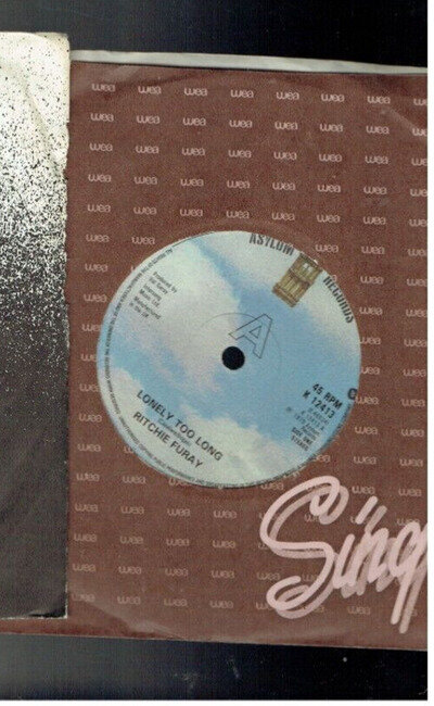 RICHIE FURAY LONELY TOO LONG VINYL SINGLE 1979 BUFFALO SPRINGFIELD