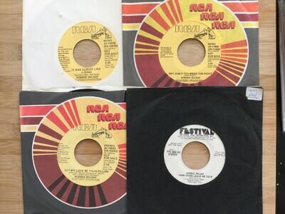 Ronnie Milsap Job Lot / Collection X 4 Promo ; 7” Singles Titles as Per Photos: