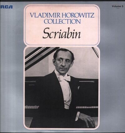 VH005 Vladimir Horowitz Scriabin LP vinyl UK Rca Victrola 1974 - sleeve has