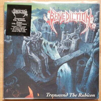 Benediction ‎– Transcend The Rubicon 2xLP GOLD Cosmic Key Creations ‎– CKC027