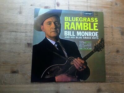 Bill Monroe Bluegrass Ramble Very Good Vinyl LP Record HAT 3014 Stetson Reissue