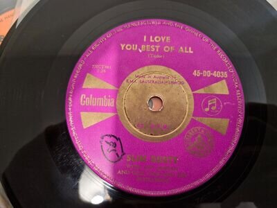 Slim Dusty "I Love You Best of All" 1959 Oz 7" 45rpm Columbia