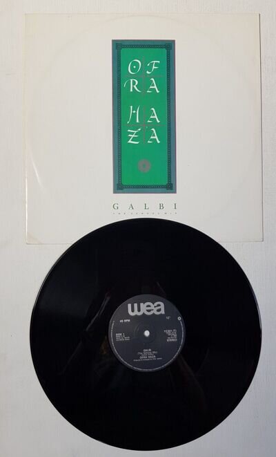 OFRA HAZA - GALBI (THE SEHOOG MIX) - RARE 1988 U.K 3-TRACK 12" VINYL SINGLE !