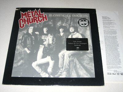 Metal Church - Blessing In Disguise (Elektra Vinyl LP 1989 with insert - VG/G)