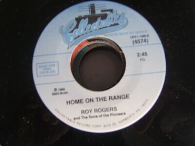 ROY ROGERS 45 - Home On The Range USA re-issue