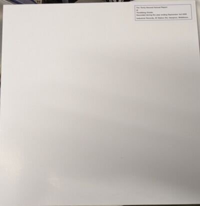 THROBBING GRISTLE THIRTY SECOND ANNUAL REPORT VINYL LP INDUSTRIAL Mint