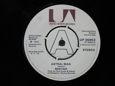 Nektar: Astral Man 1975 DEMO NEAR MINT 7"