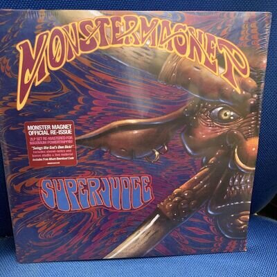 Superjudge Deluxe 2LP Monster Magnet SEALED. See Pics . Couple Of Creases.