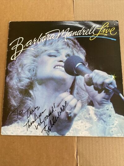 BARBARA MANDRELL - LIVE = SIGNED WITH DEDICATION