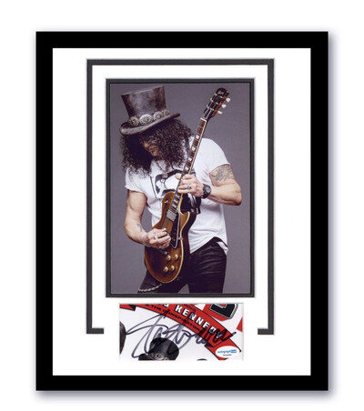 Slash Guns N' Roses GNR Autograph Signed 11x14 Framed Photo Display ACOA