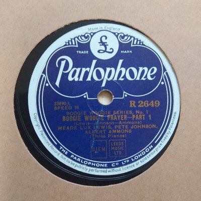 78rpm MEADE LUX LEWIS : BOOGIE WOOGIE PRAYER R.2649 A / A