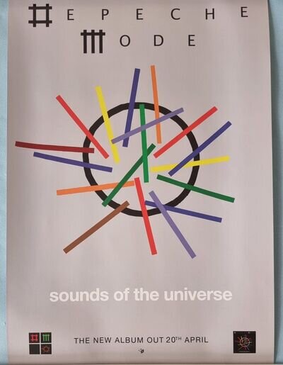 Depeche Mode Sounds Of The Universe Original Promo Poster 38cm x 25cm rare small