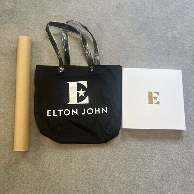 Elton John Goodbye Yellow Brick Road VIP Merchandise Bag With Print/poster