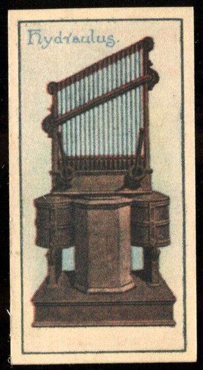 Tobacco Card, CWS, MUSICAL INSTRUMENTS, 1924, Hydraulus, #28