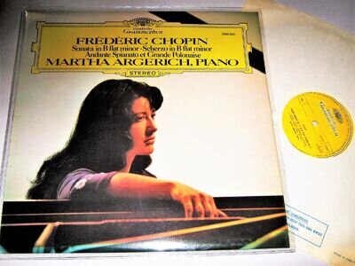 MARTHA ARGERICH Chopin Sonata VINYL Lp DGG Records 1975 Classical Piano 2530530