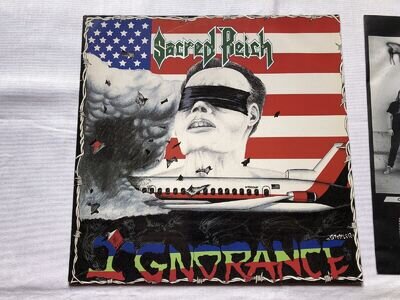 Sacred Reich – Ignorance LP Vinyl Metal Blade Records – RR 9578 1987