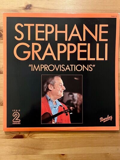 Stéphane Grappelli, "Improvisations" Barclay, 96 069/70 VG+2 x Vinyl (1980)