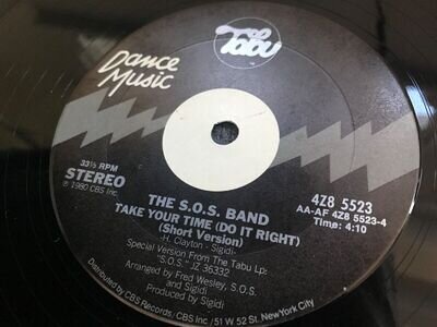 The S.O.S. Band - Take Your Time (Do It Right) (Tabu Records) 12"