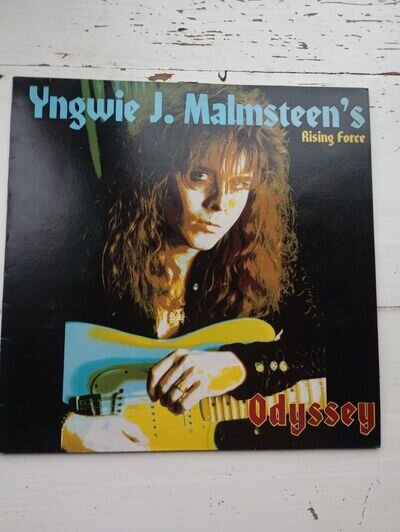 YNGWIE J MALMSTEEN'S RISING FORCE ODYSSEY VINYL LP 1988