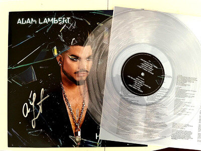 Adam Lambert - High Drama - Clear Vinyl LP + SIGNED 12" ART CARD