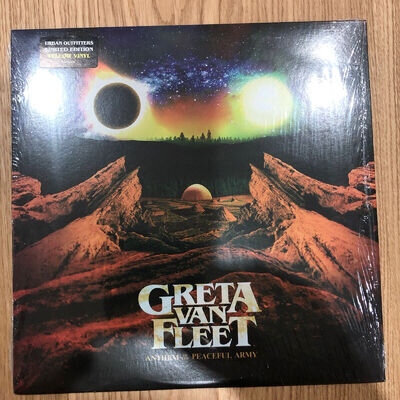 Greta Van Fleet Anthem Of The Peaceful Army Exclusive Yellow Colored Vinyl LP