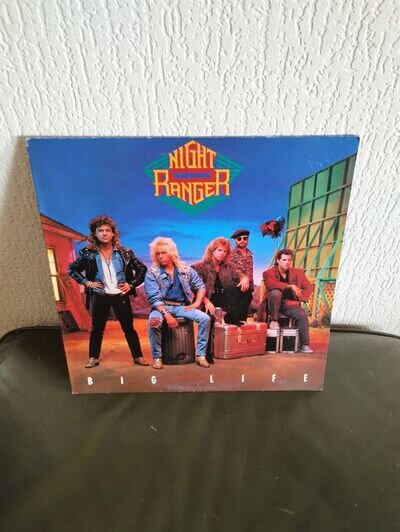 NIGHT RANGER THE BIG LIFE VINYL LP 1987 IN EX-CON A1 & B1 ##