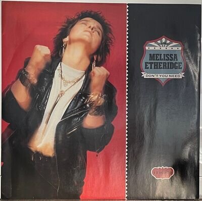 Melissa Etheridge - Don't You Need + 2 LIVE [Island,1988, Vinyl: NM] * 12” 45rpm