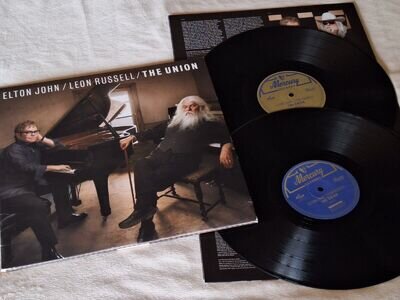 Elton John & Leon Russell THE UNION Double LP **VG+ Audio**