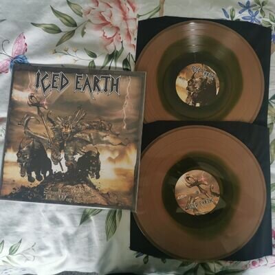 ICED EARTH SOMETHING WICKED THIS WAY COMES 12"DOUBLE SWAMP GREEN/BEER VINYL NEW