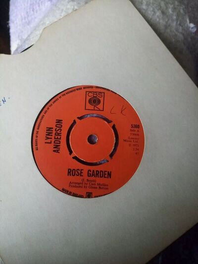 Lynn Anderson Rose Garden 45 7" Vinyl 1971