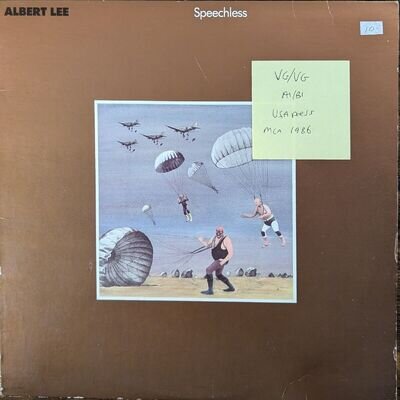 Albert Lee Speechless Vinyl Record VG/VG MCA-5693 1986