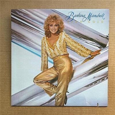 BARBARA MANDRELL SPUN GOLD LP 1983 - nice copy with saw cut in cover USA