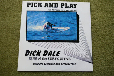 DICK DALE – PICK AND PLAY 12″ – Nr MINT UK 1988 KING OF SURF GUITAR