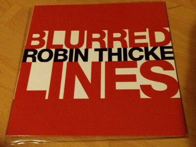 Robin Thicke – Blurred Lines 12" Vinyl Single Record feat. Pharrell Williams