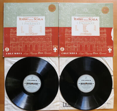 SAX 2399-2400 ED1 I Pagliacci Amara Corelli Matacic 2LP Columbia 1st B/S EX