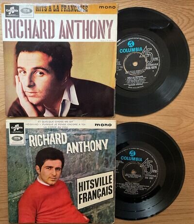 JOB LOT - RICHARD ANTHONY - 5 x 7” E.P’s - UK & FRENCH PRESS - ALL LISTED